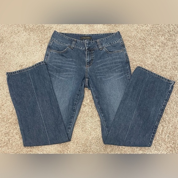 Banana Republic Women Bootcut Jeans Size 6 Medium Wash 100% Cotton Contemporary - Picture 2 of 9